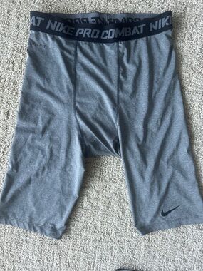 Nike Gray Dri-FIT Compression Training Shorts